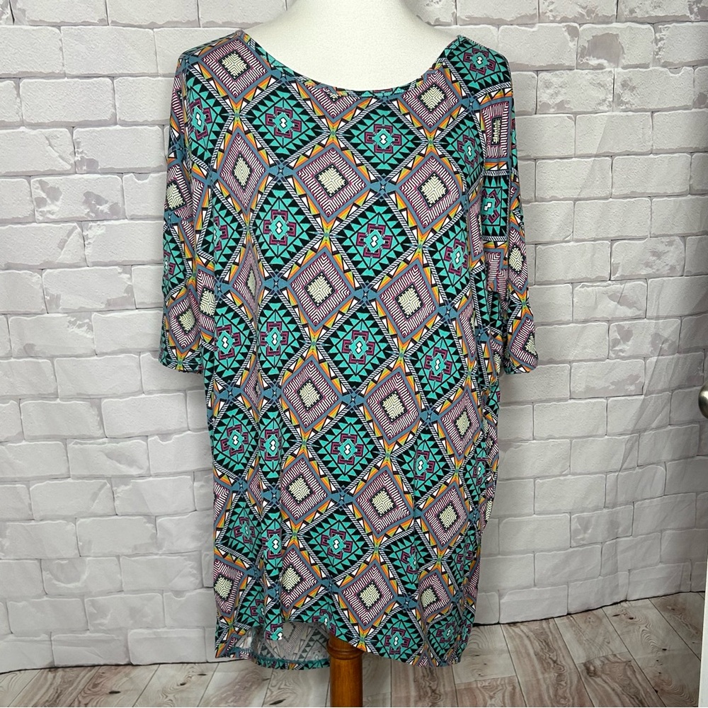 LulaRoe Irma Southwestern Tunis Print Size Small